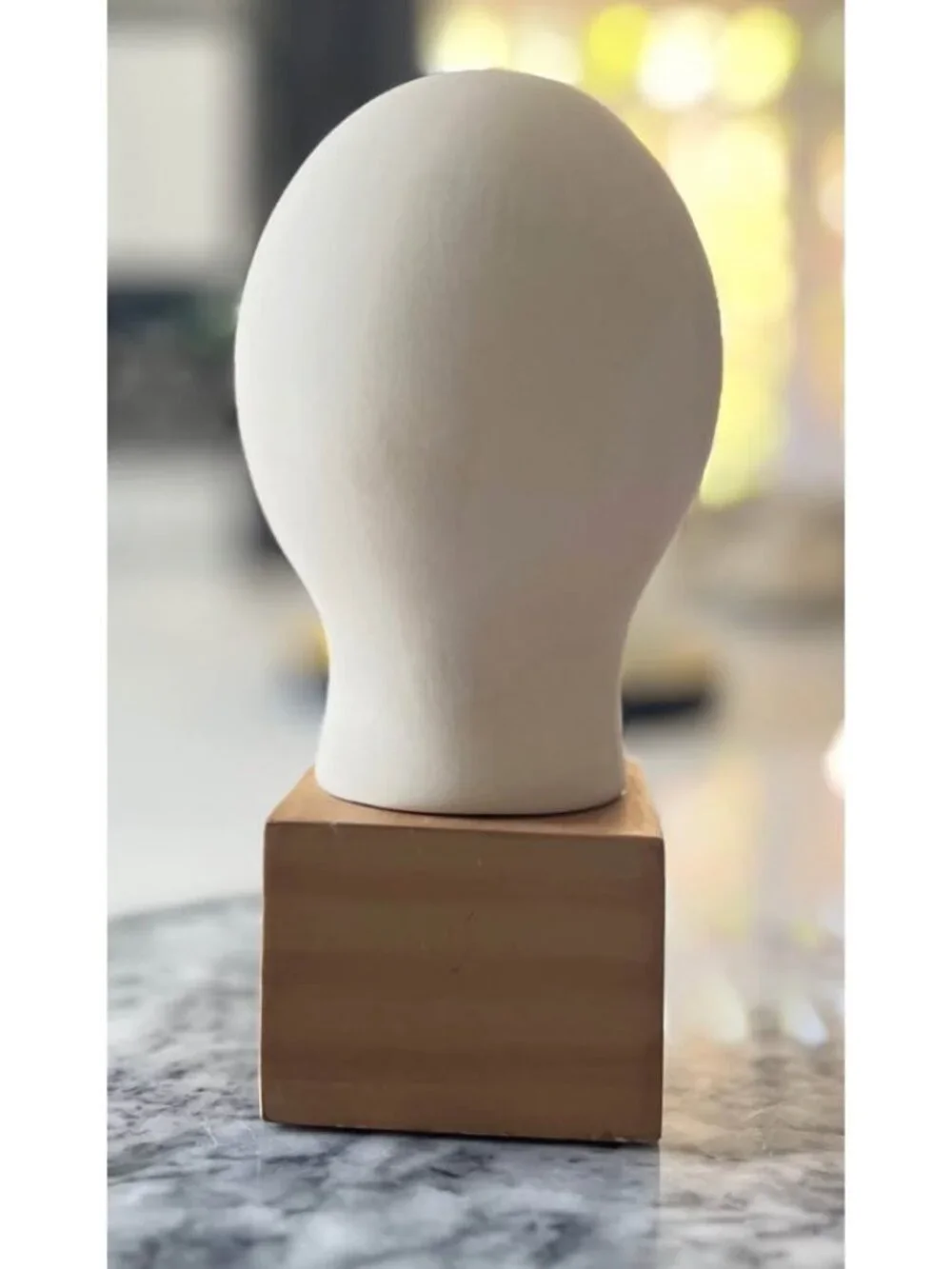 Vintage IKEA Nagon Cycladic head sculpture designed by Ab Majid